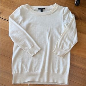 J. Crew Lightweight Soft Marino Wool Knit Crewneck Sweater Top